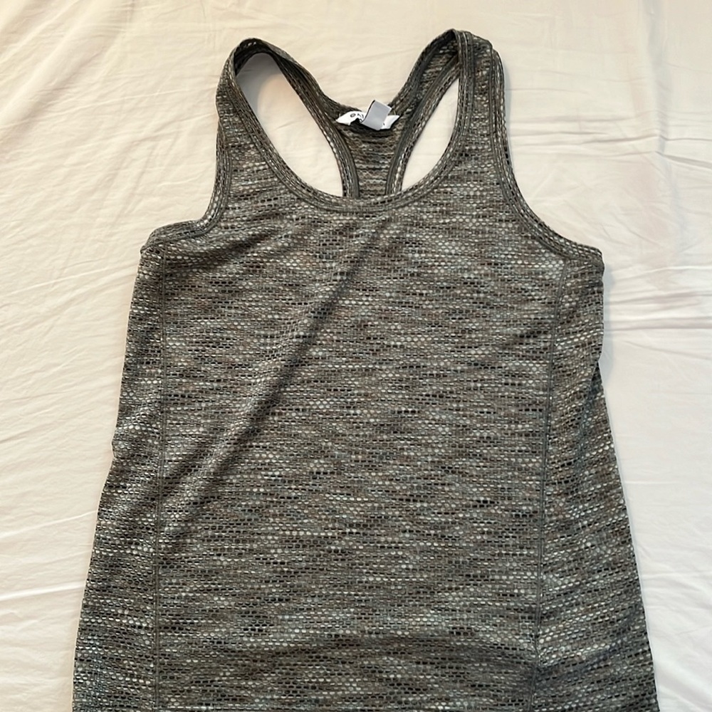 Athleta tank top green multi color